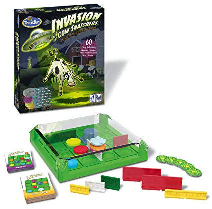 ThinkFun - 76374 Invasion of The Cow Snatchers von ThinkFun - Lustiges Logikspiel, Knobelspiel für 1 Spieler ab 8 Jahren