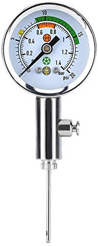 Taidda Manómetro, Barómetro del medidor de aire herramienta de barómetro del medidor de presión de aire Mini Ulitity para baloncesto voleibol de fútbol