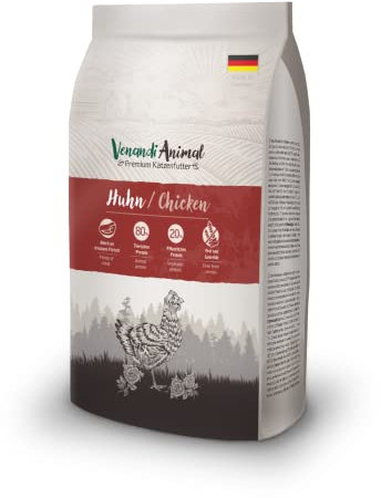 Venandi Animal – Premium Katzenfutter – Huhn, mit viel frischem Geflügel, Trockenfutter, getreidefrei 1er Pack (1 x 1,5kg)