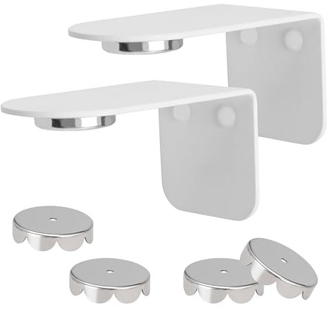 bremermann Magnet-Seifenhalter PUREZZA - frei hängende Seife durch Magnet - Kleben oder Bohren, Signalweiß, 2er-Set