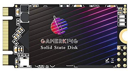 Gamerking SSD M.2 2242 256 GB NGFF Disco rigido interno a stato solido ad alte prestazioni per computer desktop SATA III 6Gb/s M2 SSD (256GB, M.2 2242)