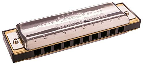 Diatonische 10 Löcher Mundharmonika Mundorgan Instrumentos Diatonische Blues Harfe Schlüssel von C ABS-Kamm Musikinstrumente YIJIAN (Farbe : Silver Key B)