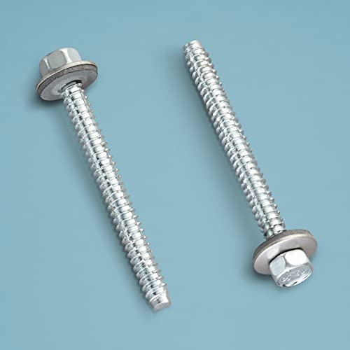 Löffert® 6,3 x 64 mm | 25 Stück V2A-Schrauben (Sechskant) für Metall-Unterkunstruktion | Aluminium-Profile & Zubehör für 16mm Stegplatte