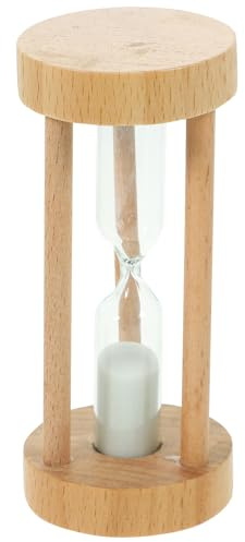 3 Toothbrush Home Decoration Clock for Office 3 Minutes Sand Timer Hourglass Cooking Clock Countdown Timer Colored Sand Ornaments Wooden Afternoon Tea White Wooden Clock