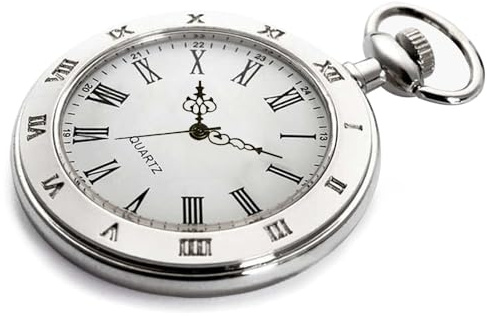 Fogitbok Vintage Pocket Watches for Men with Chains, Analog Pocketwatch for Women Roman No. Gifts for Dad/Grandpa Gifts for Him for Birthday