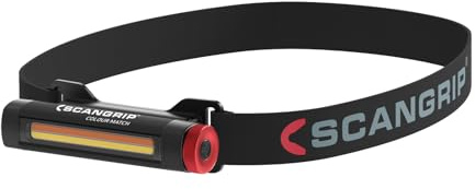 SCANGRIP UNIMATCH, Multifunktionale LED-Stirnlampe und Penlight in einem mit stufenlosem CCT für einstellbare Farbtemperatur, wiederaufladbar, kompakt, Spotlight