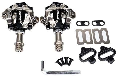 JISADER Rennradpedale Fahrrad-Klickpedale Reiten Radfahren Reparaturzubehör Tragbare doppelseitige Pedale aus Aluminiumlegierung