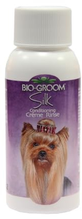 Bio-Groom Silk - Hundespülung - Feuchtigkeitsspendende Pflegespülung - Hundezubehör für empfindliche Haut - ohne Parabane, Silikone und gängigen Allergenen - Konzentrat 1:4 (Verdünnt 295 ml) - 59 ml