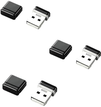 3 x 8gb memory stick flash drive mini black (pack of 3 mini black)