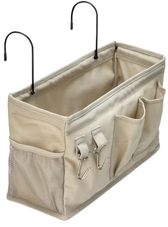 Amazon Basics Rangement à suspendre pour chevet, 12 x 37 x 20 cm, M, lin