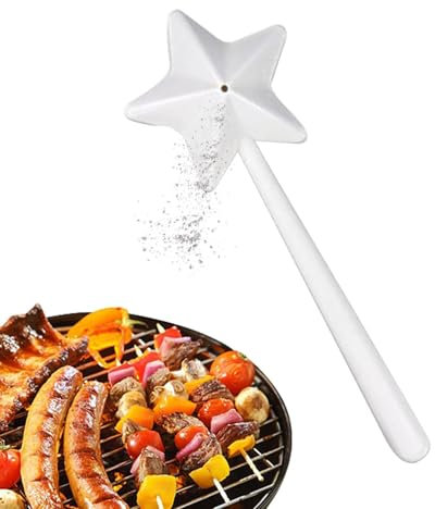 Spargere spezie, bacchetta sale e pepe, bacchetta a forma di stella, bacchetta a forma di stella per cucina, ristorante