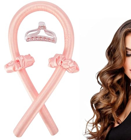 Heatless Curls Set - Locken Ohne Hitze - Samt Curler Lockenwickler Nacht | Lockenwickler Set für Locken ohne Hitze über Nacht - Samt Haircurler - Nass oder Trocken - Für mittleres und langes Haar