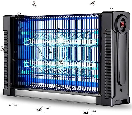 EUQQZU Fly Zapper, 2500V Electric Fruit Fly Trap Insect Killer, 20W UV Light Fly Catcher Indoor, Commercial Fly Zapper Fly Killer Mosquito Catcher Bug Zapper for Home, Restaurant, Office, Factory