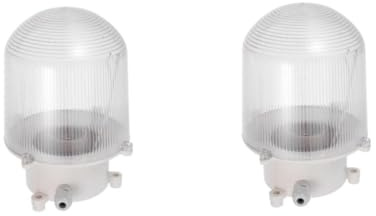 Vaguelly 2stücke Wasserdichter Lampenschirm Für Kühlräume Fassung Einfache Installation Für Werkstätten Und Badezimmer Kälte Und Feuchtigkeitsbeständig