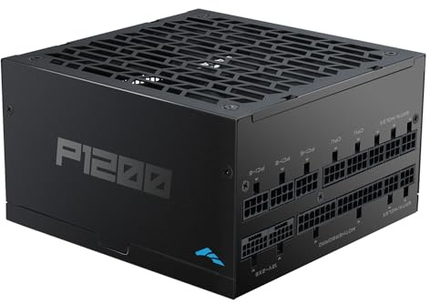 SAMA P1200 1200W Platinum Netzteil, ATX 3.1, PCIe 5.1, vollmodular, Schwarz | 80 Plus Platin zertifiziert, Cybenetics zertifiziert und japanische Kondensatoren, Ultra-leiser 140mm FDB Silent-Lüfter