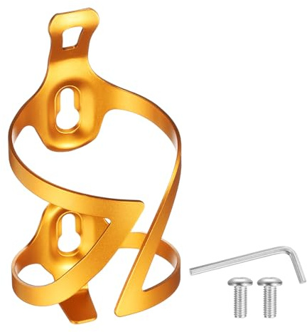sourcing map Bike Water Bottle Holder Lightweight Alloy Bicycle Bottle Cages Cycling Cup Holder with Screws for MTB Road Gravel