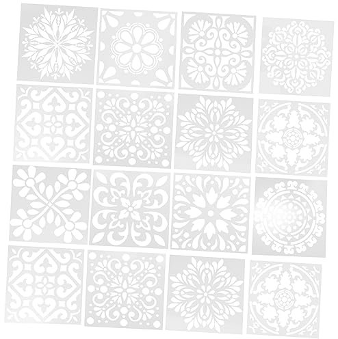 Angoily 16stücke Mandala Malvorlagen Für Junge Mädchen Blumen Zeichenvorlagen Bunte Mandala Graffiti Zeichnungswerkzeuge Mädchen Junge