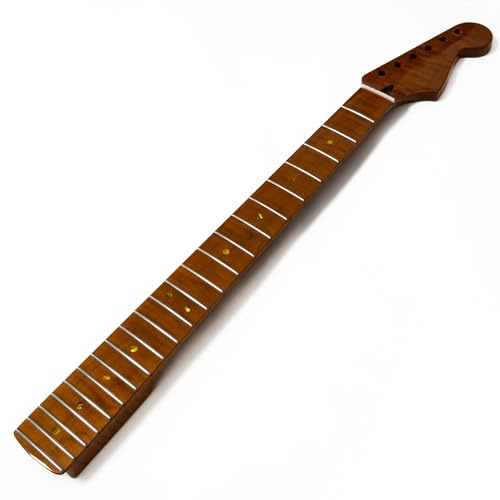 Manico per chitarra in acero tostato a 22 tasti, Tiger Flame, tastiera in acero, parti di ricambio per chitarra Fender Stratocaster