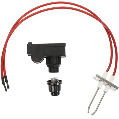 TOBBOMEY Accenditore Elettronico per Gas Kit Accensione per e Strumento Antivento per Fiamma Sicura e Facile Accendifuoco Sostitutivo Batteria