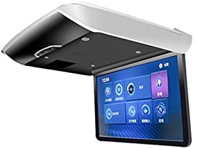 Elektrischer klappbarer Automonitor 15,6-Zoll-Auto-Flip-Down-Auto-Videoplayer Decken-TV-Dachmontage-Anzeige IPS-Bildschirm USB FM BT Rücksitzmonitor(17.3 inch Gray)