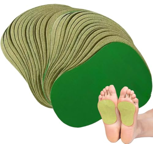 100 Stück natürliche Moxa- und Ingwer-Fuß-Pads; tiefenreinigendes Fußpflege-Pflaster zum Wohlfühlen, besser schlafen und Stress abbauen; Fußgesundheitspflaster, entspannende Muskeln