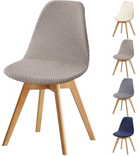 Fuloon Fundas para Sillas, Pack de 4 Fundas Sillas de Comedor Ajustables,Suave y Confortable Funda Protectoras para Silla Elasticas Lavables