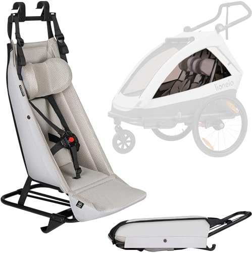 Lionelo Cama Baby Seat Hängmatta för Spädbarn till Vagn och Cykelvagn (endast i vagnsläge), Insats, Andningsbart Material, med Selar, från 1 Månad upp till 10 kg