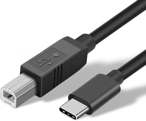 USB C Printer Cable 6Feet USB Type B 2.0 to Type C Scanner Printer Cord for Macbook Pro/Air iPad Computer Laptop, MIDI to USBC Cable for HP Epson Canon Brother Digital Piano Keyboard DJ Controller