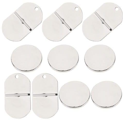 RORPOIR Convertisseur Magnétique Léger et Résistant, Lot de 5 Paires en Matériaux Magnétiques Argentés, Accessoire Élégant pour Vêtements et Souvenirs