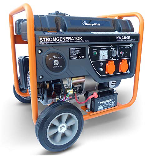 KnappWulf Generatore di corrente KW3400 con avviamento elettrico, 230 V, 1 fase, gruppo di emergenza