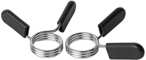 VirtuFit Hantelstangen Klemmen – 2er-Set Federverschluss – Ø 30 mm – Robustes Metall mit Kunststoffgriffen – Sicherer Halt für Hantelscheiben