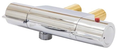 Caraflow V200 Horizontal Thermostatic Mixer Valve for Static Caravan Bathroom Shower 45MM