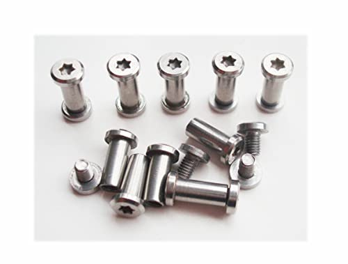 KNIFIUS EDC Messer Griff Pivot Pin Schraube, Pack 10-Sätze | Überlebensmesser Nieten, Tasche Faltmesser, Schaftverschließer