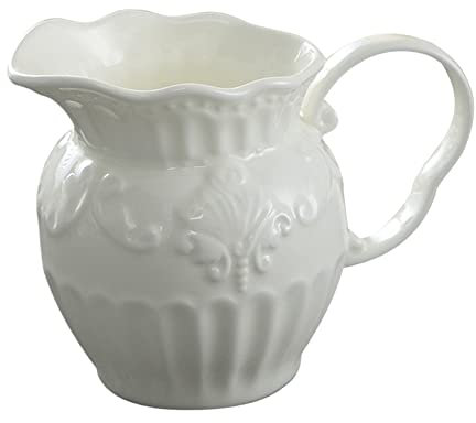 Bricco for panna, bricco for panna, bricco for latte for ristorante, bricco for panna in ceramica intagliata, caffettiera, bricco for schiuma, famiglia, caffetteria, utensili da cucina, latte (colore: