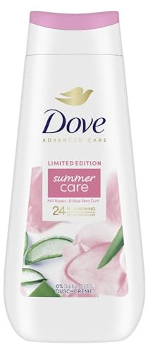 Dove Advanced Care Duschcreme Summer Care Limited Edition mit 24h Renewing MicroMoisture für lotion-zarte Haut 225 ml