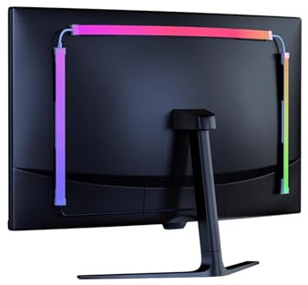 Inscrip Neon LED Strip, 5050 LED Streifen, DIY RGBIC LED Strip, Neon Lichtband, PC Hintergrundbeleuchtung Mit Bildschirmfarbe synchronisieren, USB LED Beleuchtung (Für 27 Zoll Pc-monitor)