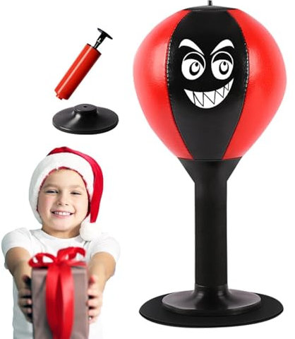 Desktop-Boxsack – Speed-Boxball | robuster Stressabbau-Boxsack | Saugnapf-Boxsack | Stimmungsentlastungsball | Wand-Punchingball Schreibtisch-Boxausrüstung für Wutmanagement