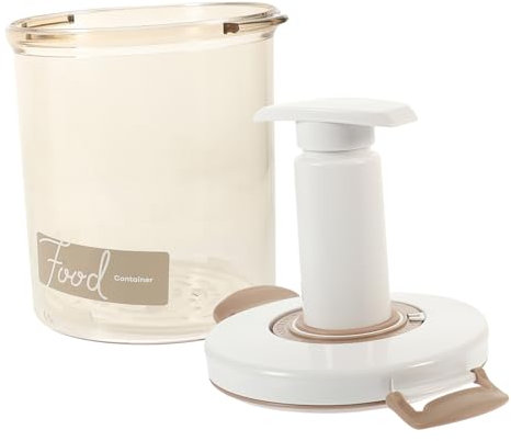 Alipis Vacuum Sealed Jar for Food Storage Fresh Keeping Vacuum Container Hand Pump for Coffee Flour and Sugar Containers