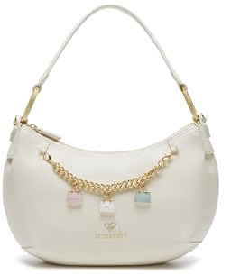 Braccialini Borsa Donna a Spalla Linea Beth Mezzaluna con Catena
