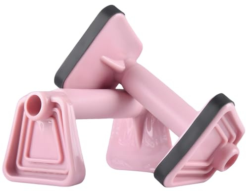 MOORSTDEL 2 Kompakte Liegestützgriffe, 14,5 cm x 7,2 cm x 7,5 cm, Leicht Tragbarer Calisthenics Equipment, mini Push Up Bars, gelenkschonendes Oberkörpertrainingsgerät, Frauen Liegestütze Griff