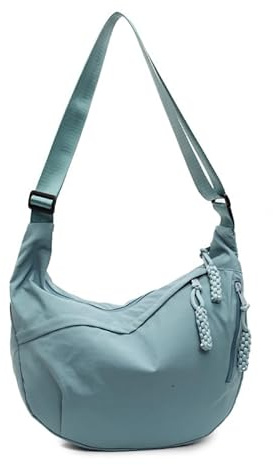 GSenhui Crescent Bag for Women Half Moon Bag Nylon Dumpling Bag Sling Crossbody Bag for Travel Multi Pockets Crescent Cross Body Bag Women Side Bag Hobo Shoulder Bag