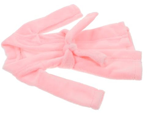 SOPOTUTU Kleiner Puppenbademantel Aus Weichem Plüsch Für Kinder Kuscheliger Bademantel Als Puppenzubehör Pflegeleicht Und Langlebig Fürs Rollenspiel