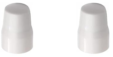 White Plastic Radiator Valve Tops Radiator Caps Universal Push-Fit Replacement Valve Covers Plastic LockShield Pack of 2