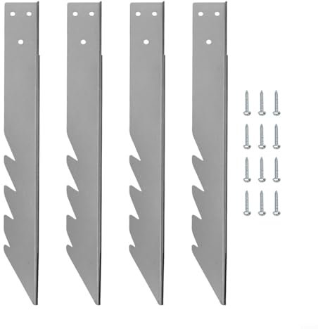 EXTRWORY 4 piezas de anclaje de poste de valla de madera, anclaje de poste de tierra, fijaciones de columpio, para juegos de columpios al aire libre, equipo de juego de jardín