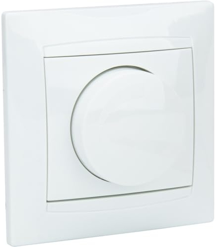 Zenitech Variateur Rotatif encastré 200W Zyna - Blanc