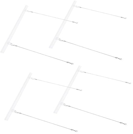 FUTUREORYY Barra Porta Poster 4 Pezzi Ganci Per Cornice a Scorrimento, Supporto Per Poster Per Ufficio, Negozi e Spazi Pubblici, Montaggio Facile e Robusto Per Stampe Decorative e Quadri