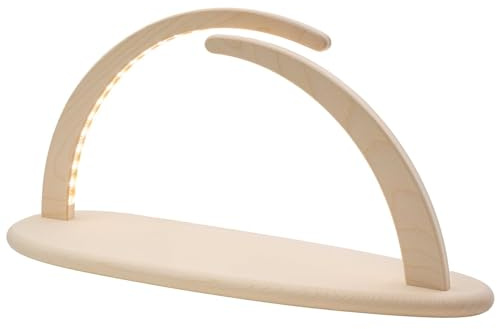 Seiffener Volkskunst | LED Lichterbogen Schwibbogen 42x21cm | Original Erzgebirgische Volkskunst | 15370 | Weihnachten Weihnachtsbogen | Leerbogen