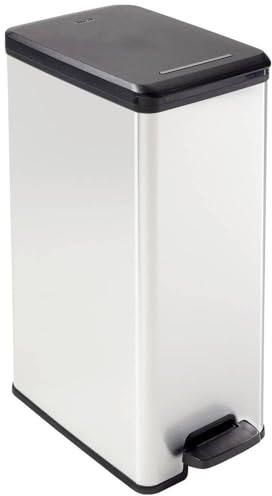 Curver Deco Bin Slim 40L mit Pedal, aus Kunststoff