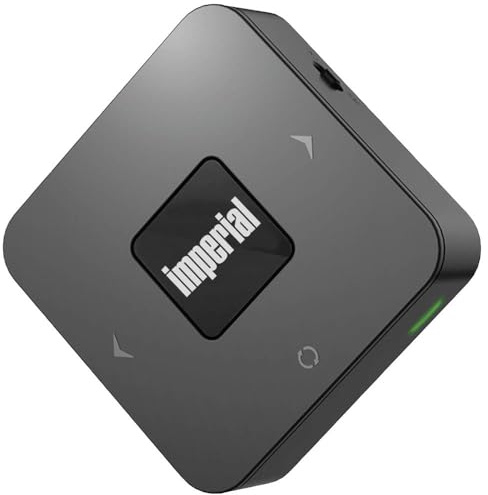 Imperial BART Mini Bluetooth 5.0 Audio Transmitter (Sender - Empfänger von Audiosignalen via Bluetooth, APTX Codec, Akku bis zu 20 Stunden, Optischer Audio / 3,5 mm Klinke EIN- und Ausgang) schwarz