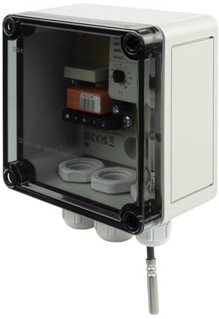 TEV-1 Thermostat - Zwei Grenzwerte, externer Sensor - Aufputz Thermostat für Freiflächenheizung mit Fernfühler